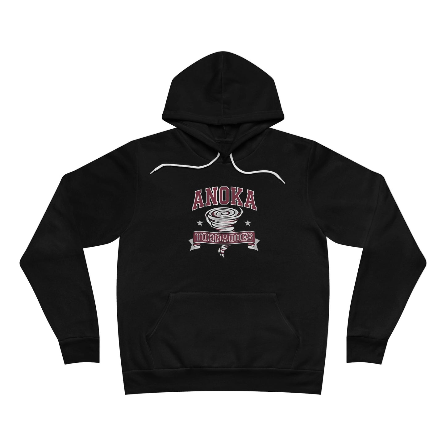 Anoka Tornadoes Script Hoodie — Cozy Retro Logo Pullover
