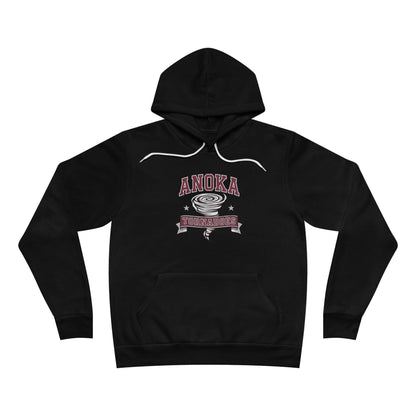 Anoka Tornadoes Script Hoodie — Cozy Retro Logo Pullover