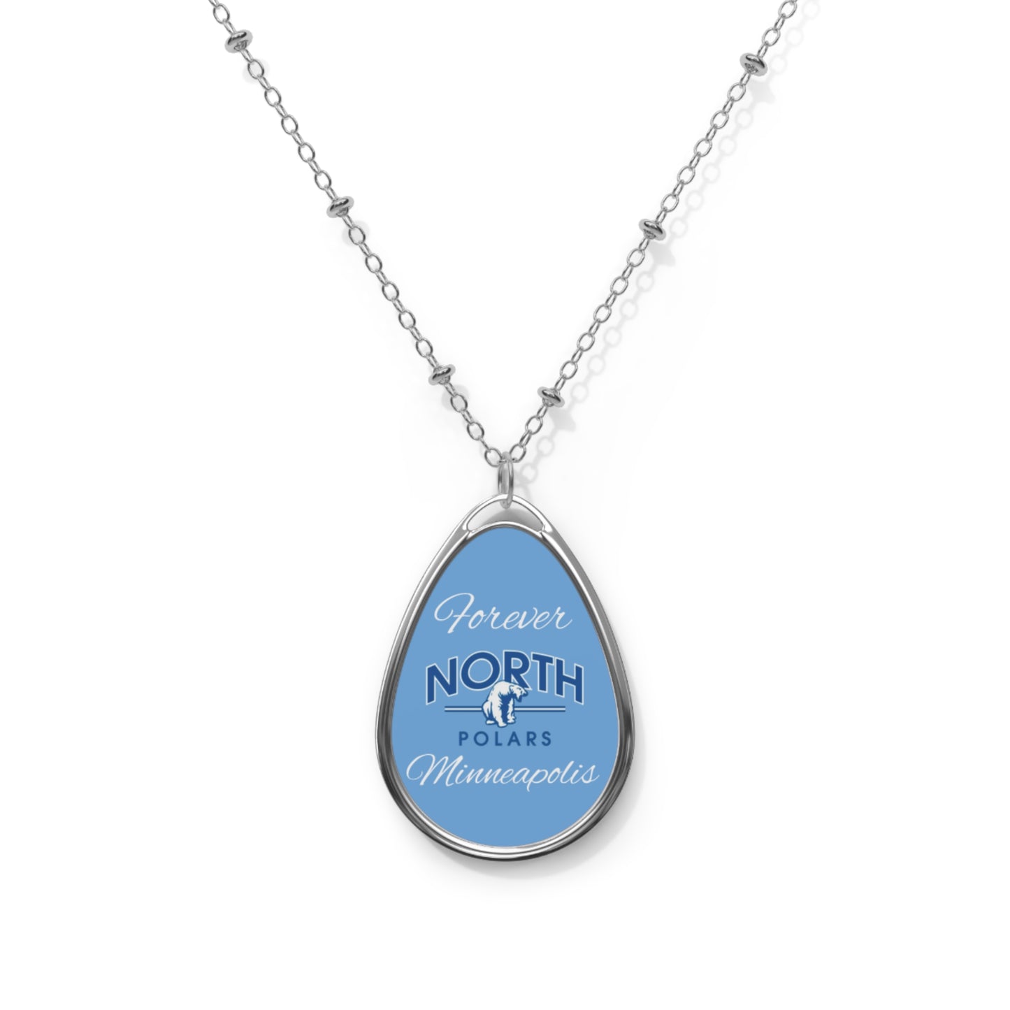 Minneapolis North Polars Elegant "Forever" Oval Necklace