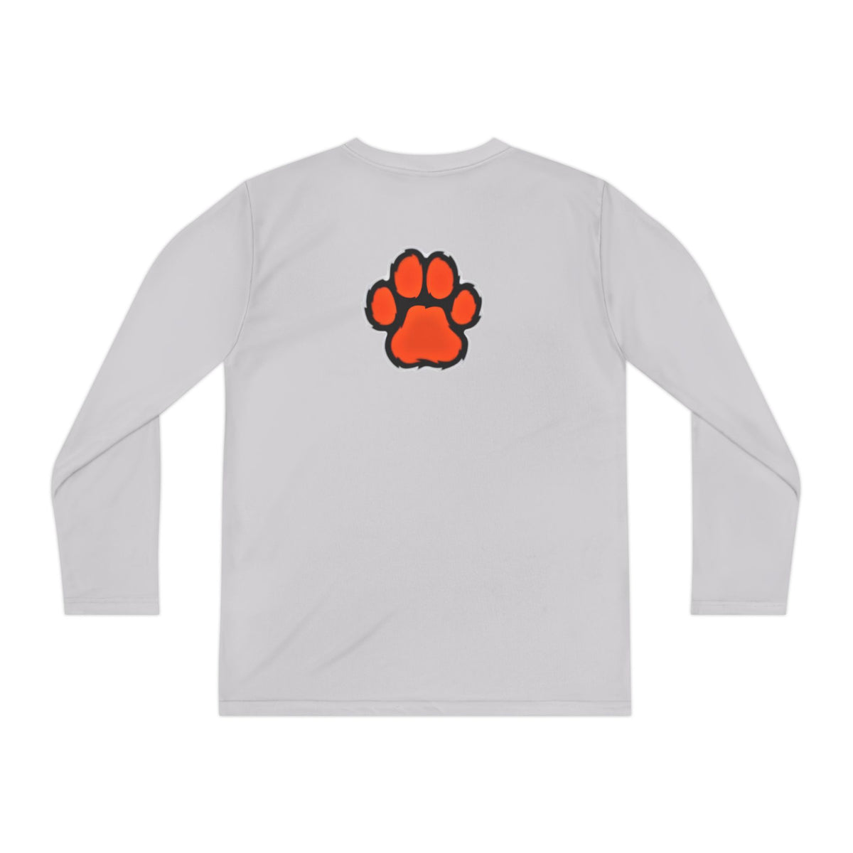 Farmington Tigers Youth Long Sleeve Tee — Paw Print Back, School Spirit Shirt