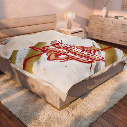Two Rivers Warriors Cozy Velveteen Plush Blanket - Perfect for Relaxation and Home Decor