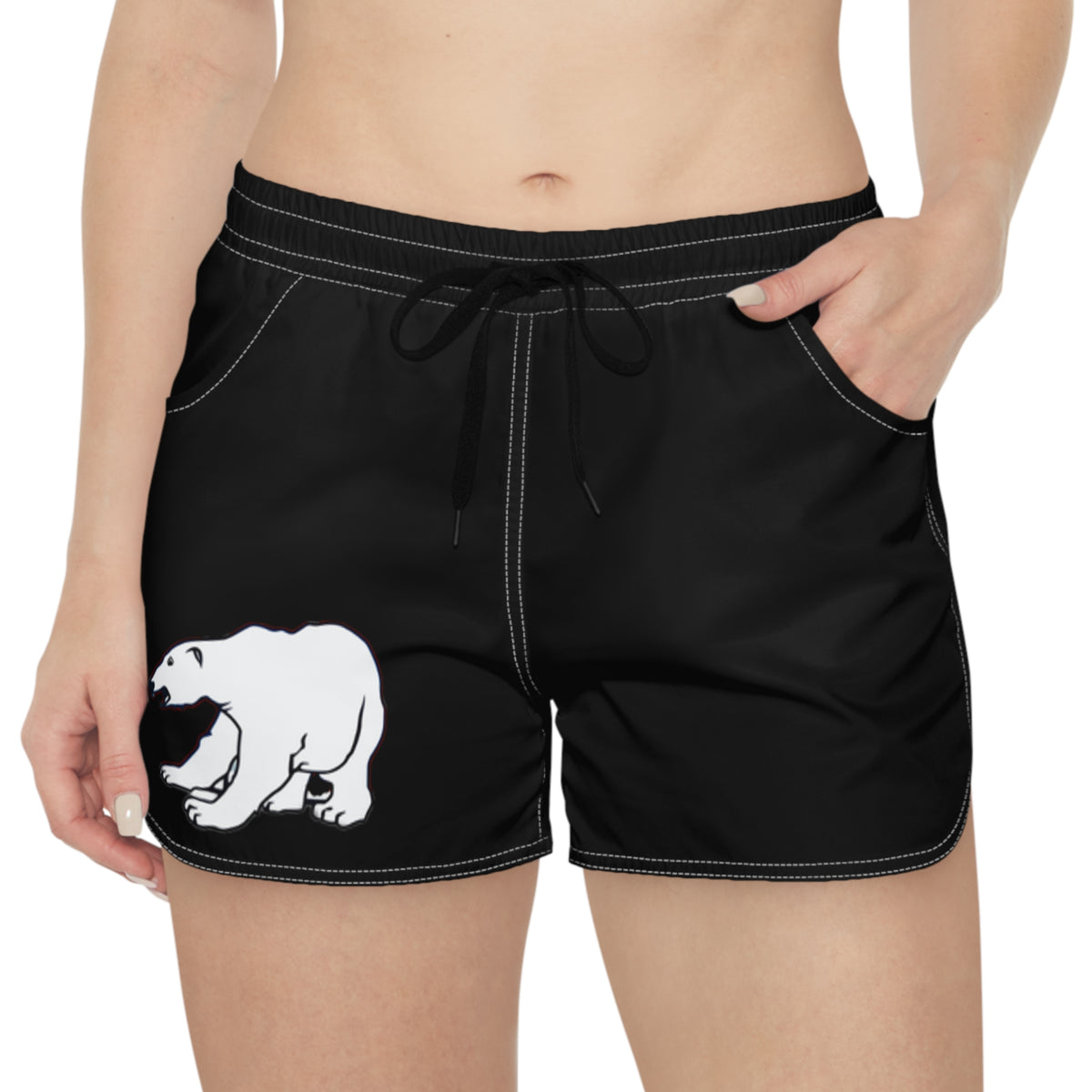 North Saint Paul NSP Polars Women's Black Casual Shorts