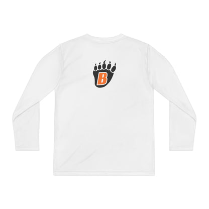 White Bear Bears Youth Long Sleeve Tee — School Sports Team Shirt