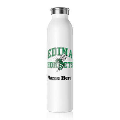 Edina Hornets Slim Water Bottle —  Stainless Insulated Bottle