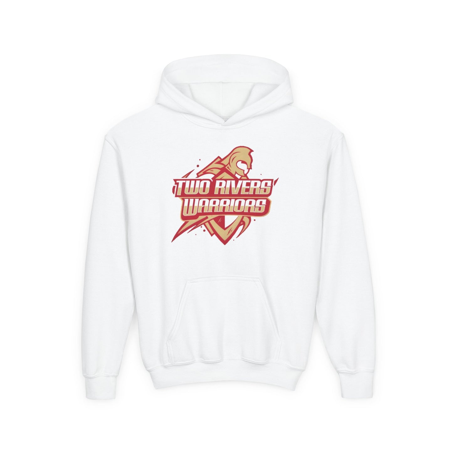 Two Rivers Warriors Logo Youth Sporty Hoodie