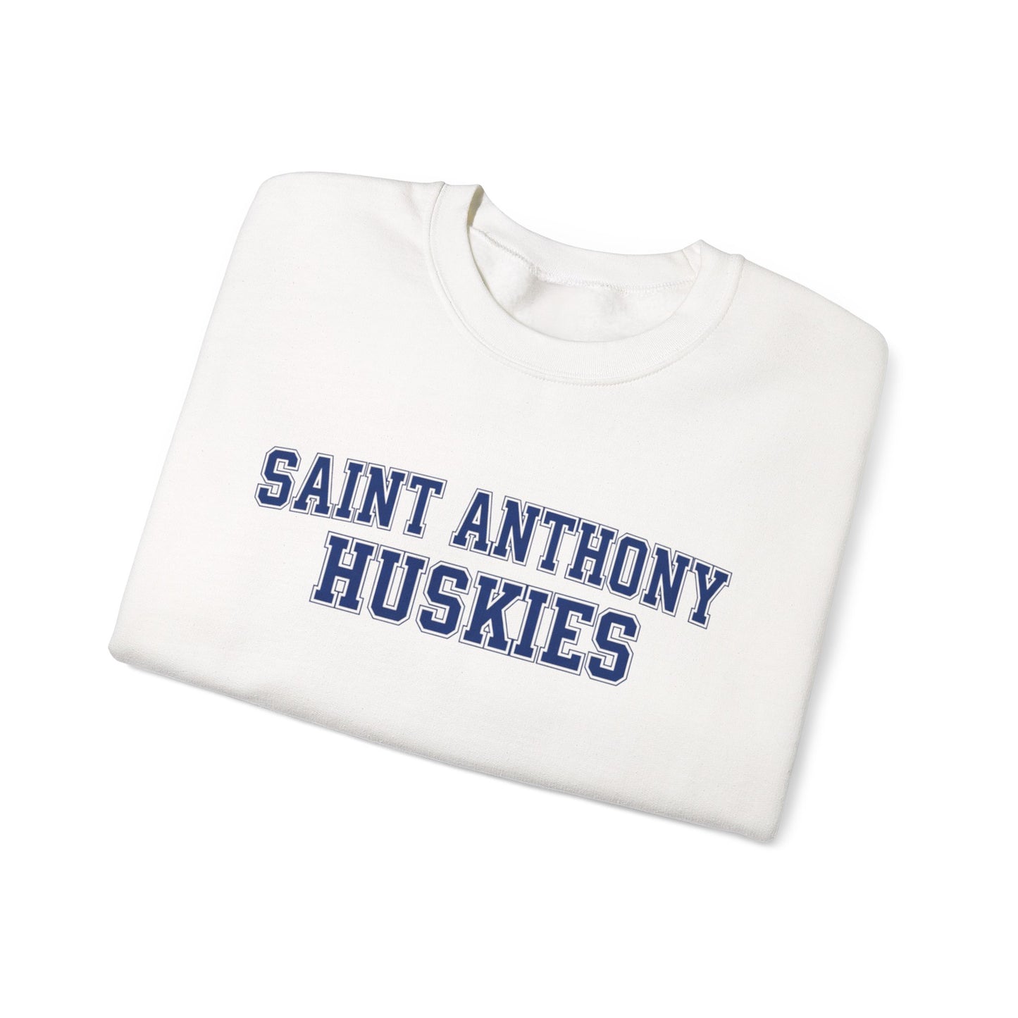 Saint Anthony Huskies Unisex Heavy Blend™ Crewneck Sweatshirt - Cozy Graphic Fashion