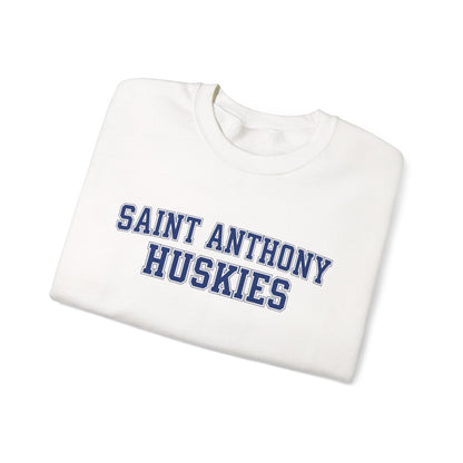 Saint Anthony Huskies Unisex Heavy Blend™ Crewneck Sweatshirt - Cozy Graphic Fashion