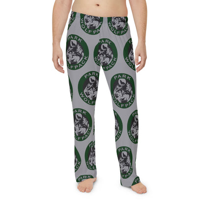 Park Wolfpack Cozy Graphic Pajama Pants for Men - Retro Design & Comfort