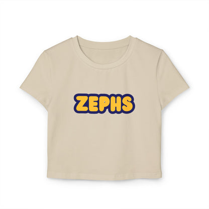 Mahtomedi Zephyrs Women’s Baby Tee - Retro Graphic Top for Casual Vibes