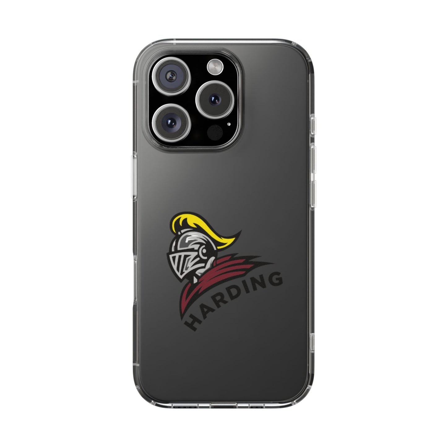Clear Phone Case with Harding Logo