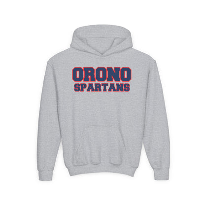 Orono Spartans Youth Hoodie with Spartan Helmet Logo