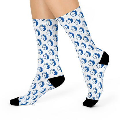 Saint Anthony Huskies Trendy Cushioned Crew Socks - Perfect Gift for Sports Lovers