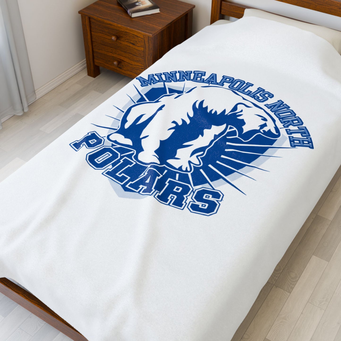 Cozy Minneapolis North Polars Plush Blanket - Soft Fleece for Winter Nights, Great Gift for Holidays