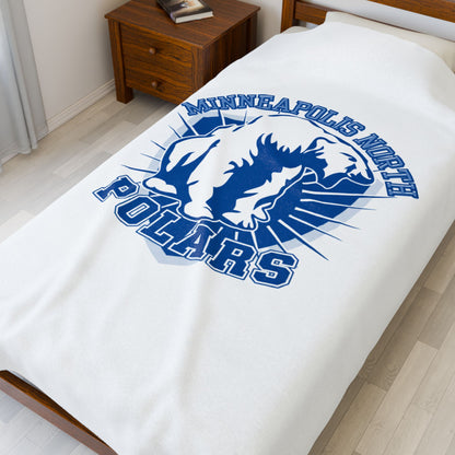 Cozy Minneapolis North Polars Plush Blanket - Soft Fleece for Winter Nights, Great Gift for Holidays