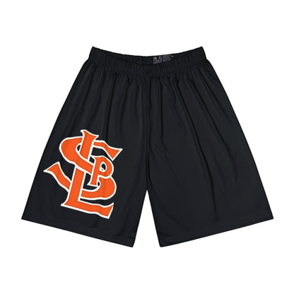 Saint Louis Park Orioles Men's Athletic Black Shorts for Workouts, Casual Wear
