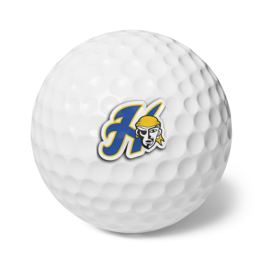 Hastings Raiders Golf Balls Set - 6 Pack with Unique Design for Golf Enthusiasts
