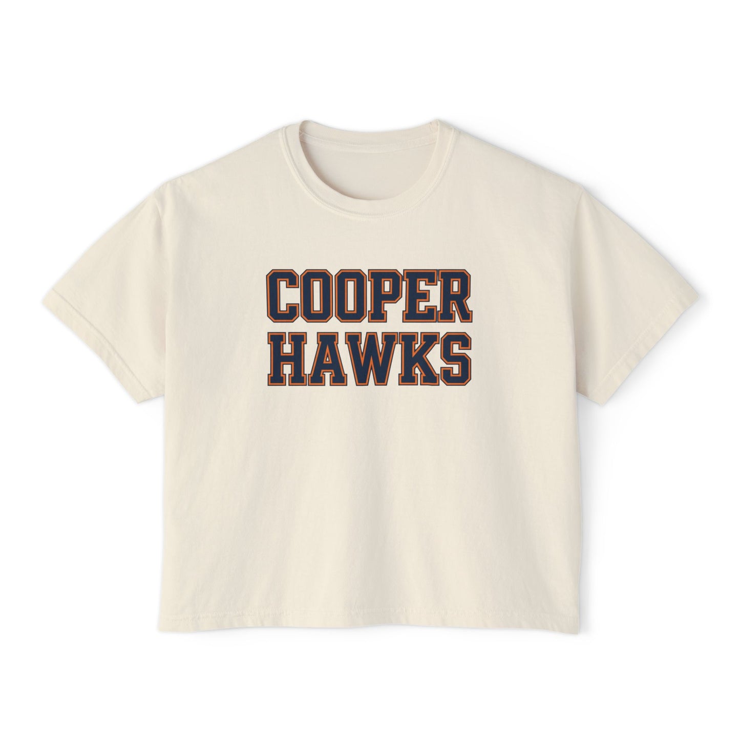 Robbinsdale Cooper Hawks Women's Boxy Tee - Casual Athletic Wear for Game Days