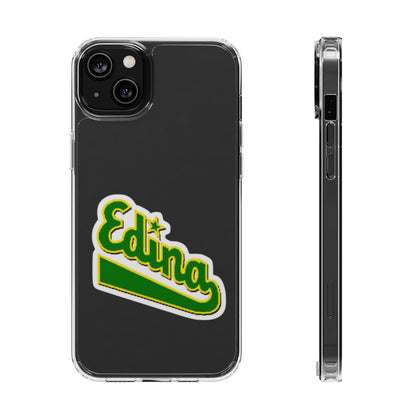 Custom Clear Phone Case with Edina Design - Stylish Protection for Your Smartphone