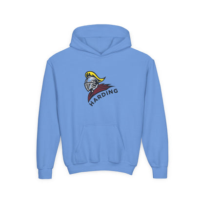 Youth Hooded Sweatshirt with Harding Knight Design