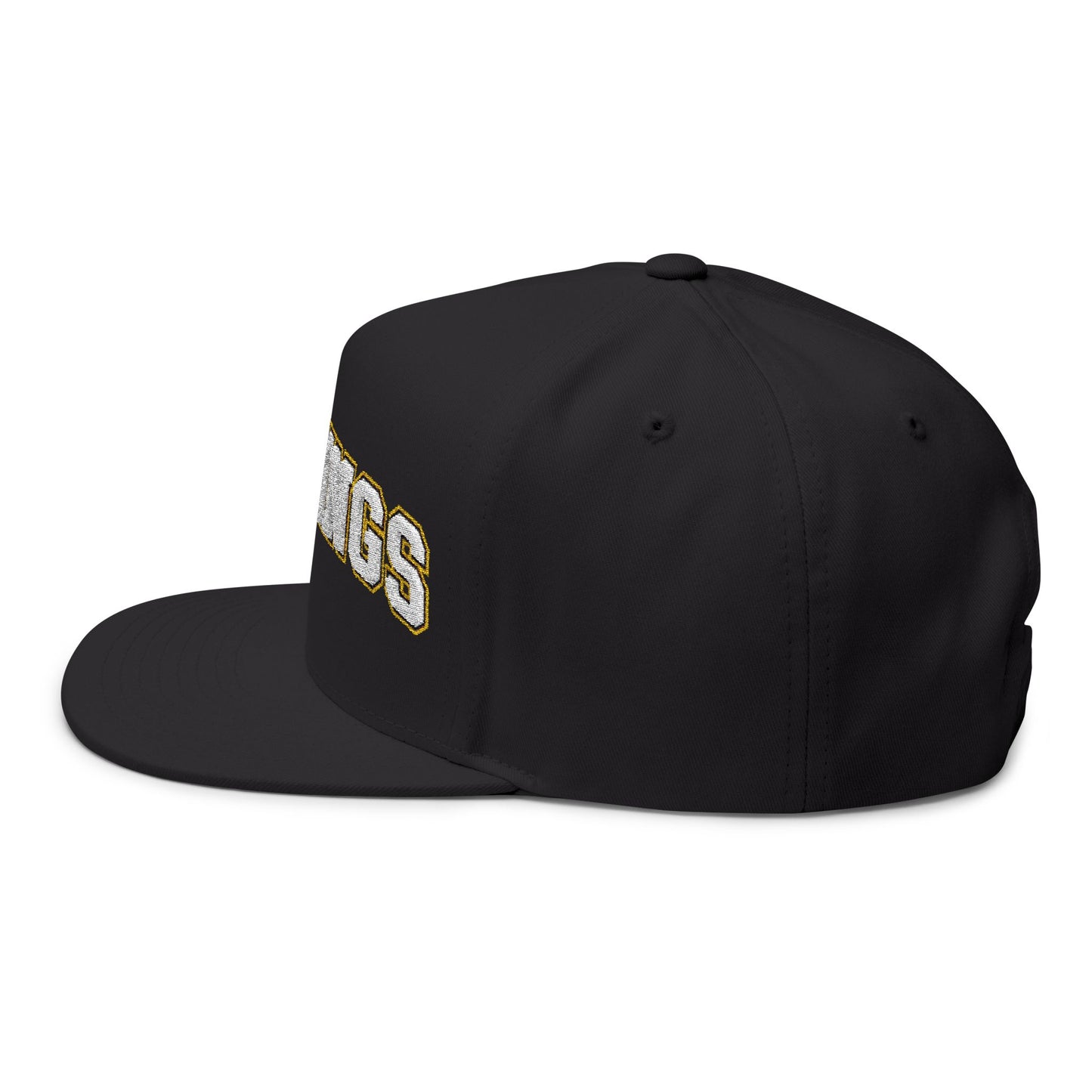 Hastings Raiders Embroidered White Text Flat Bill Cap — School Spirit Snapback