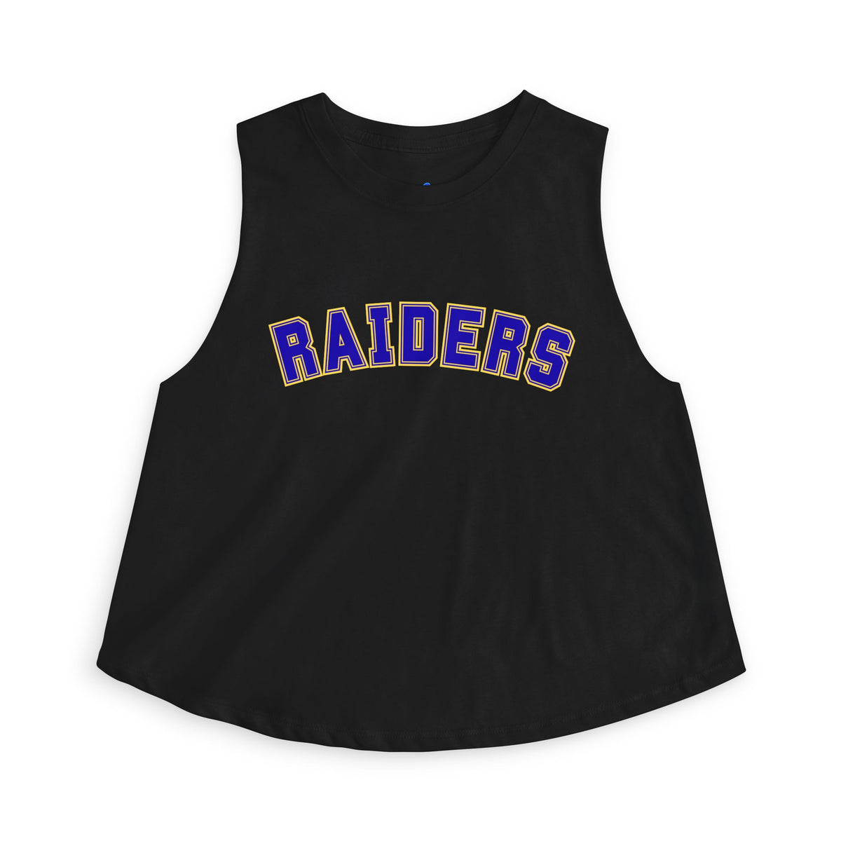 Hastings Raiders Crop Top — Women’s Athletic Tank with 'RAIDERS' Arch Logo