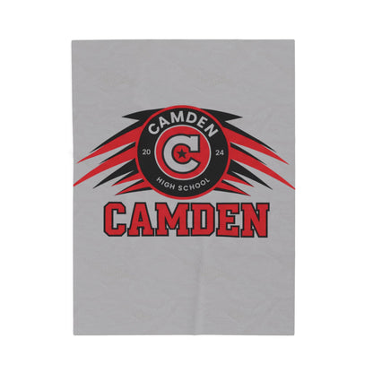 Minneapolis Camden Cozy Velveteen Plush Blanket - Perfect for Relaxation and Home Decor