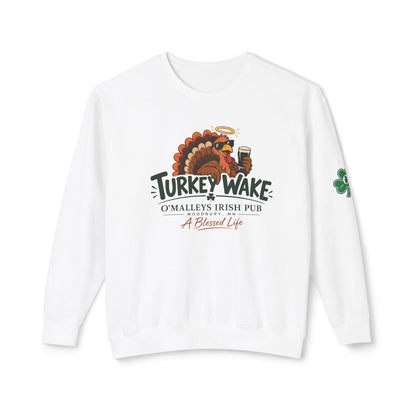 Turkey Wake Irish Pub Thanksgiving Crewneck Sweatshirt