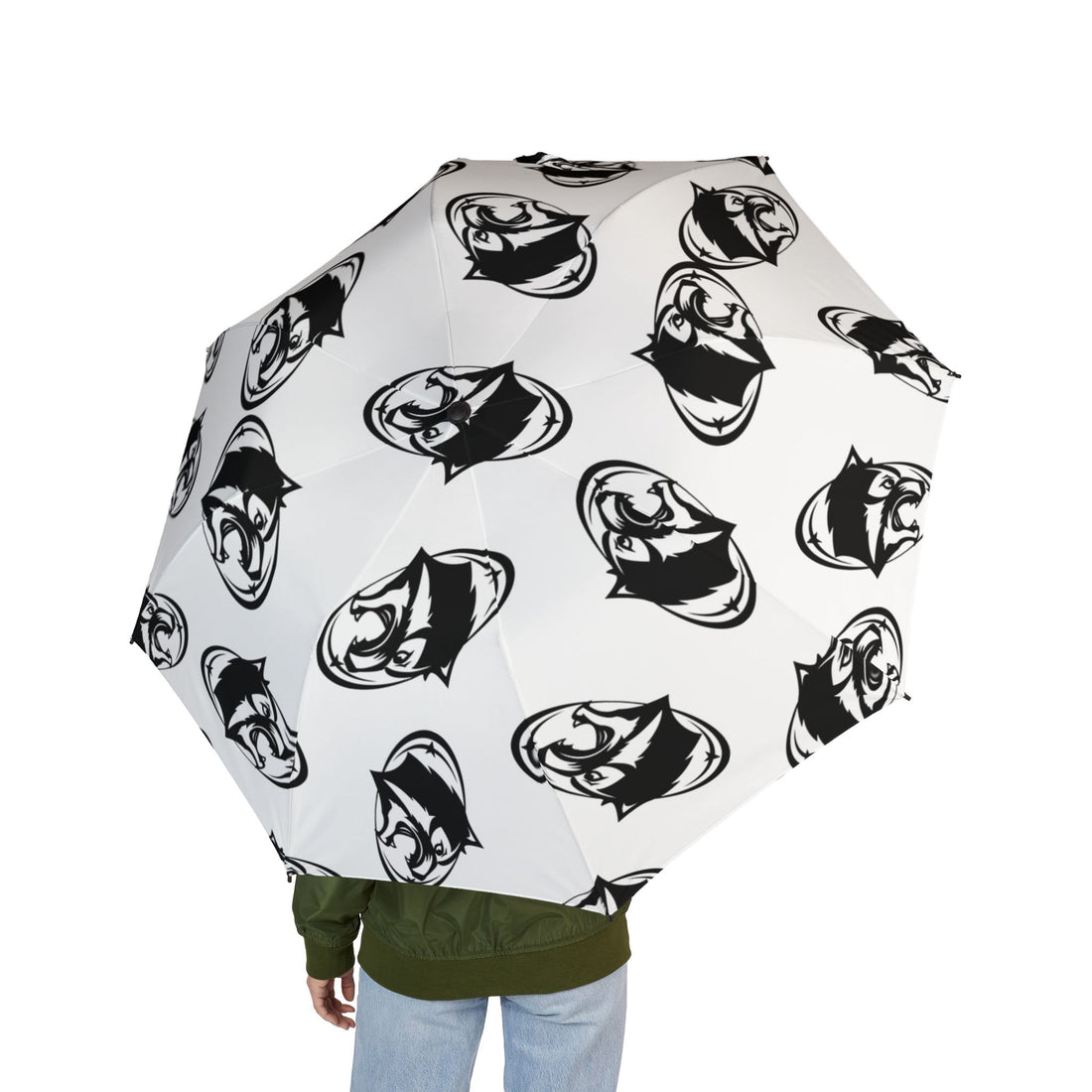 Roseville Raiders Stylish Foldable Umbrella - Compact Rain Protection
