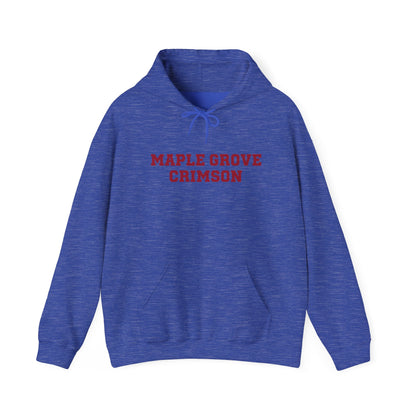 Maple Grove Crimson Unisex Heavy Blend™ Hooded Sweatshirt - Cozy and Stylish for School Spirit