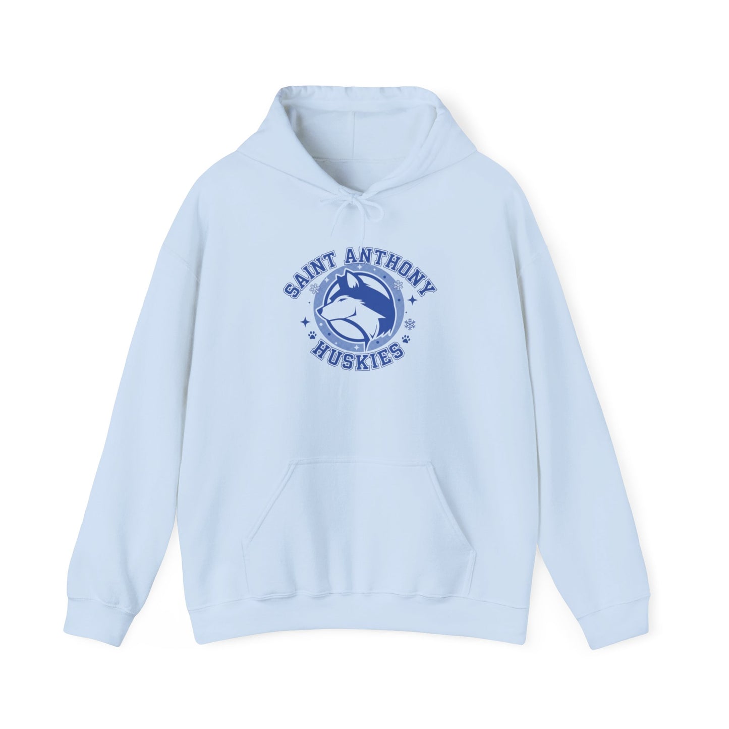 Saint Anthony Huskies Unisex Hooded Sweatshirt – Perfect for School Spirit and Casual Wear