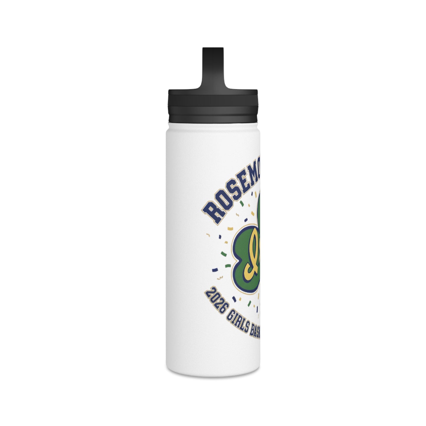 Rosemount Irish 2026 Girls State Basketball Championship Stainless Steel Water Bottle with Handle Lid
