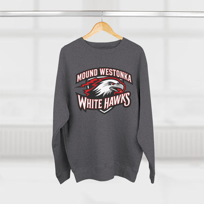 Mound Westonka White Hawks Unisex Crewneck Sweatshirt  - Cozy Everyday Wear