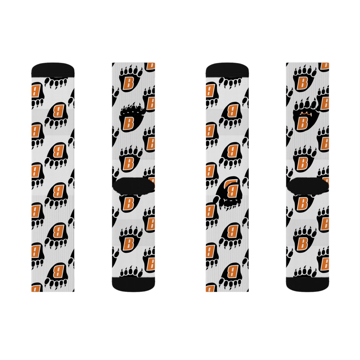 White Bear Bears Sublimation Socks