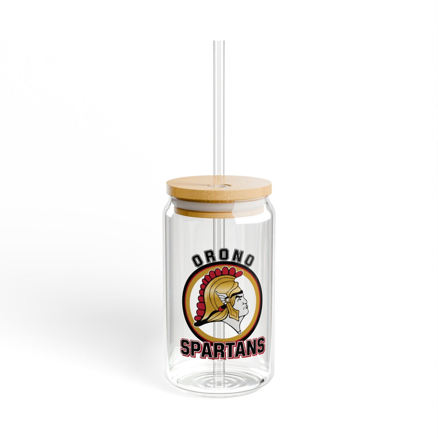 Orono Spartans Stylish 16 oz Sipper Glass, Eco-Friendly Drinkware