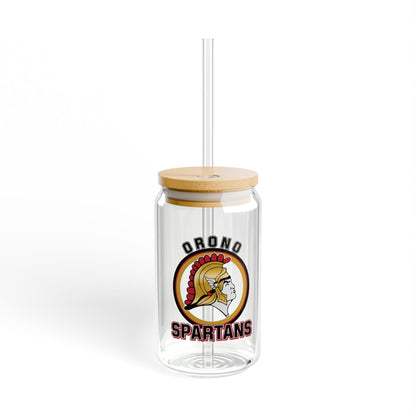Orono Spartans Stylish 16 oz Sipper Glass, Eco-Friendly Drinkware