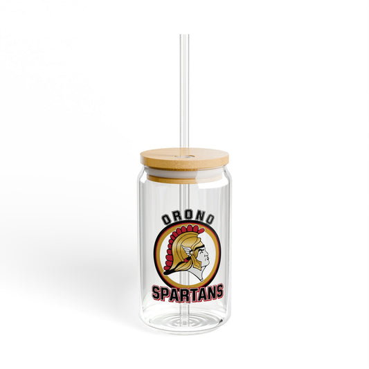 Orono Spartans Stylish 16 oz Sipper Glass, Eco-Friendly Drinkware