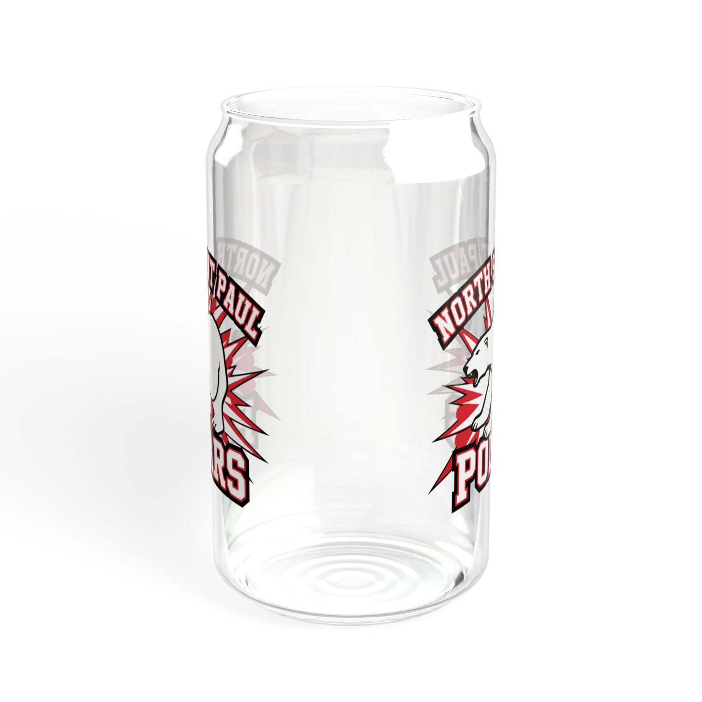 Sipper Glass, Eco-Friendly 16oz - North Saint Paul Polars Design