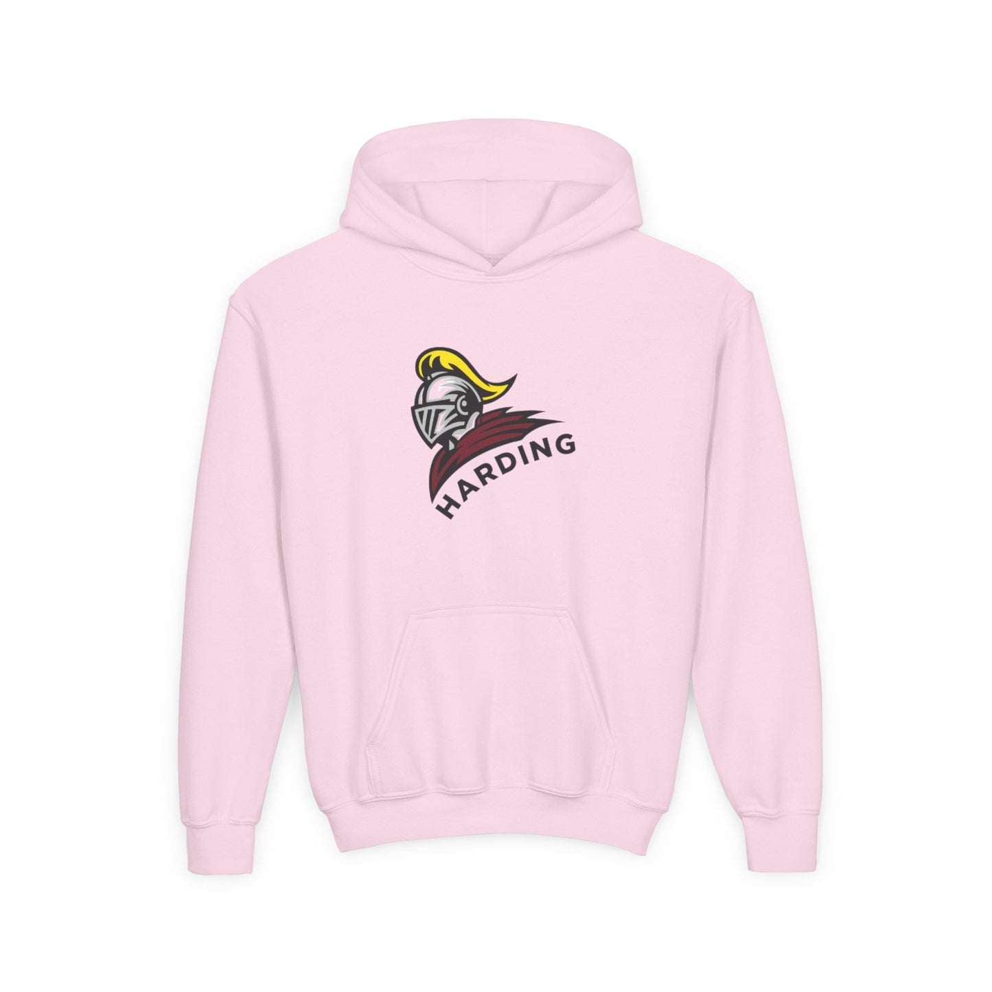 Youth Hooded Sweatshirt with Harding Knight Design