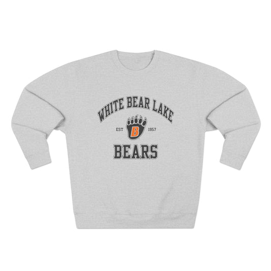 White Bear Lake Bears Crewneck Sweatshirt — School Mascot Team Pullover