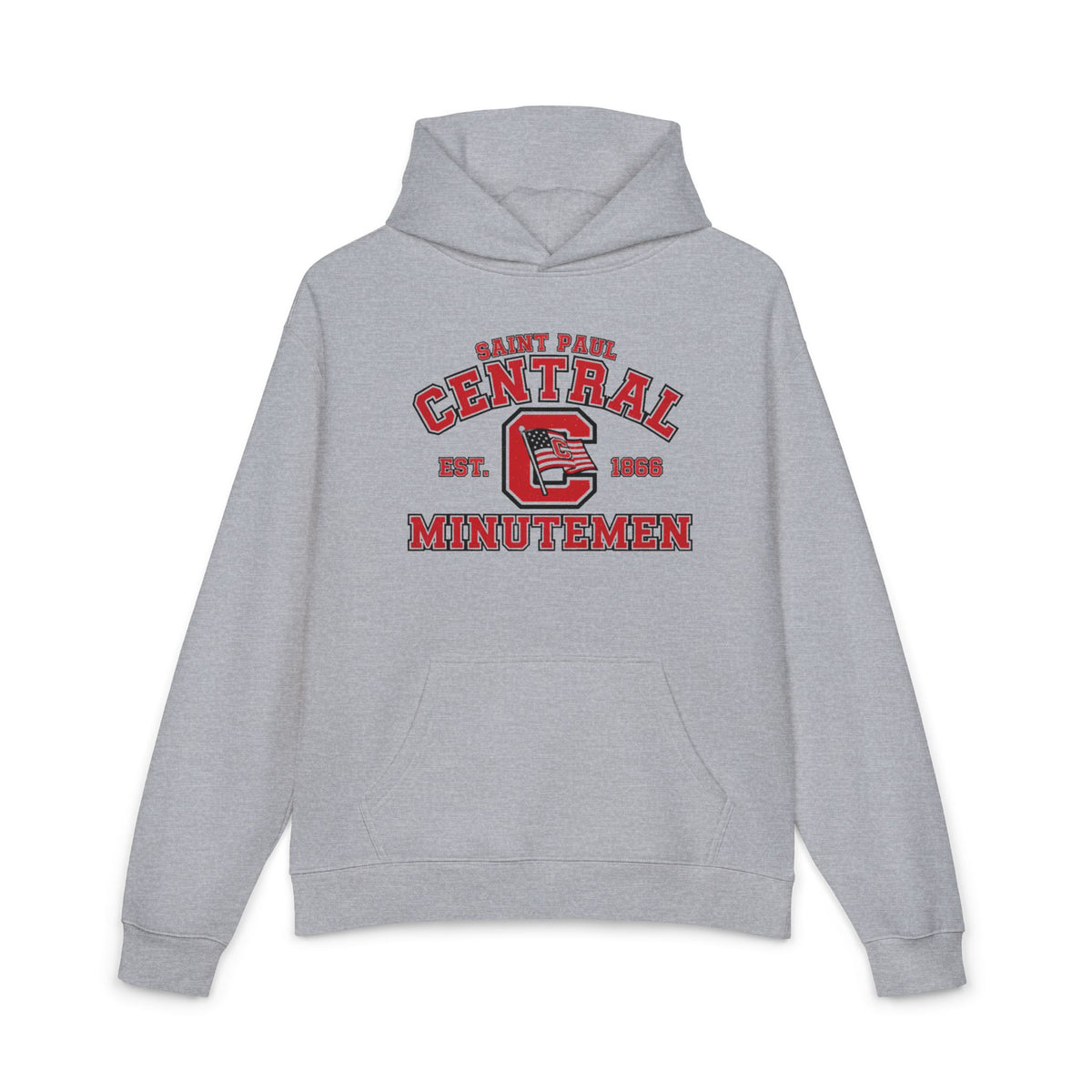 Saint Paul Central Hoodie — Vintage Collegiate School Spirit Pullover