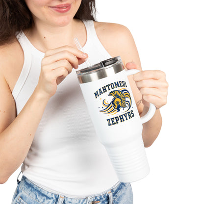 Mahtomedi Zephyrs Insulated Travel Mug - 40oz with Custom Logo for Road Trips and Daily Commutes