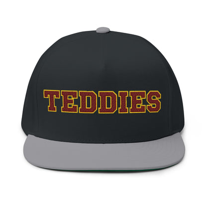 Minneapolis Roosevelt Teddies Embroidered Flat Bill Cap — School Spirit Snapback