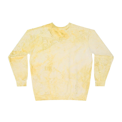 Saint Paul Johnson Unisex Color Blast Crewneck Sweatshirt - Vibrant Yellow Tie-Dye for Casual Comfort