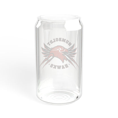 Saint Paul Humboldt Hawks Stylish 16oz Sipper Glass with Bamboo Lid