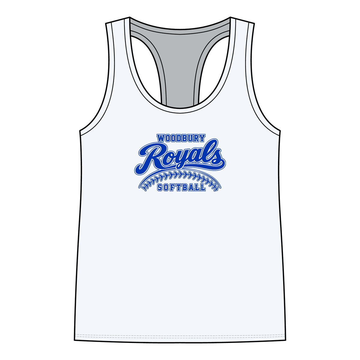 Woodbury Royals Softball Women’s Racerback Tank