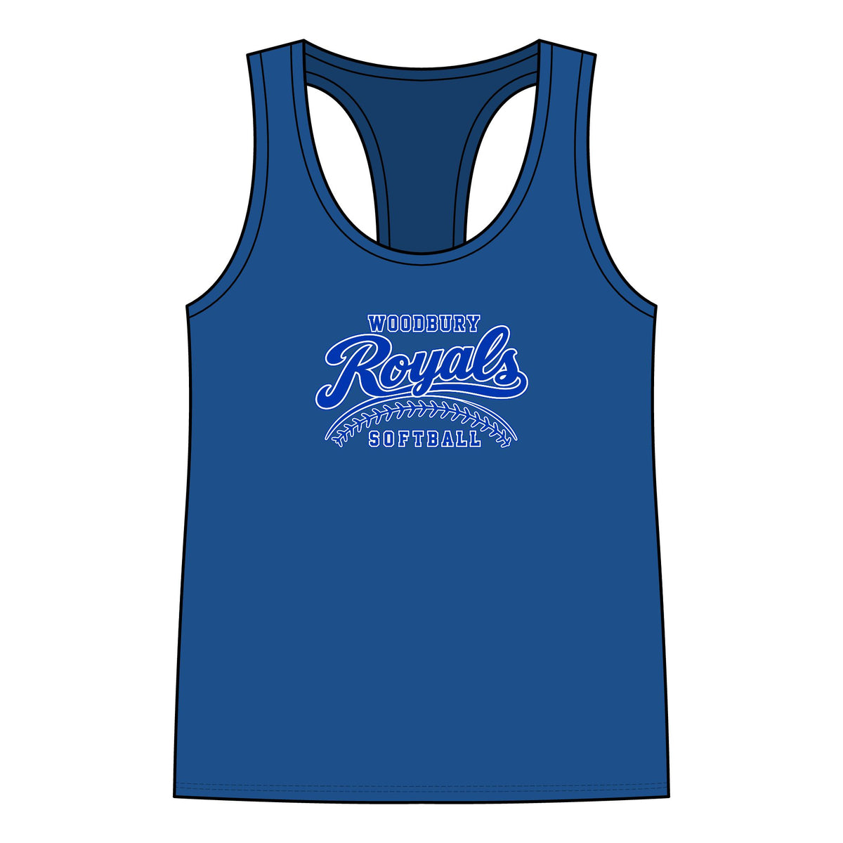 Woodbury Royals Softball Women’s Racerback Tank