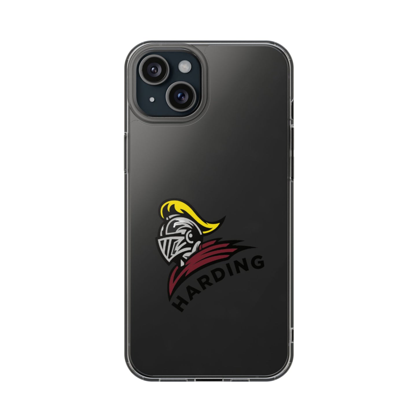 Clear Phone Case with Harding Logo