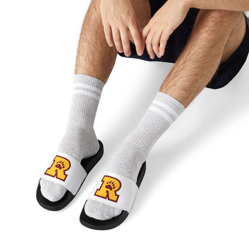 Minneapolis Roosevelt Teddies Men's Sandals with Removable Strap - Perfect for Pool Days & Casual Outings