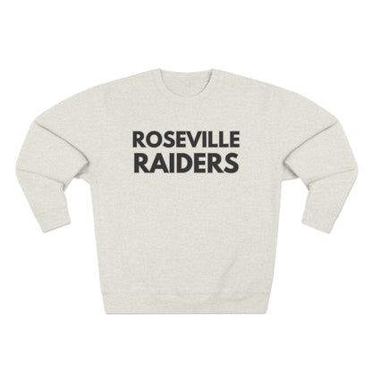 Roseville Raiders Unisex Crewneck Sweatshirt with Minimalist Design
