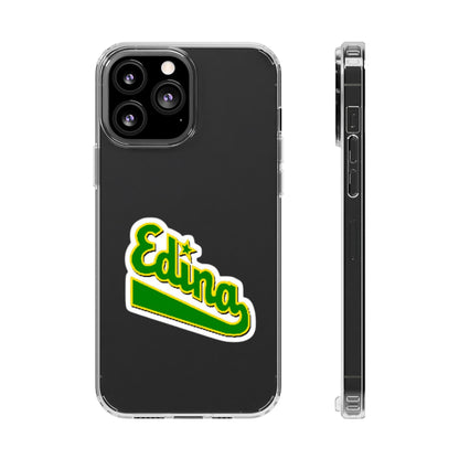 Custom Clear Phone Case with Edina Design - Stylish Protection for Your Smartphone